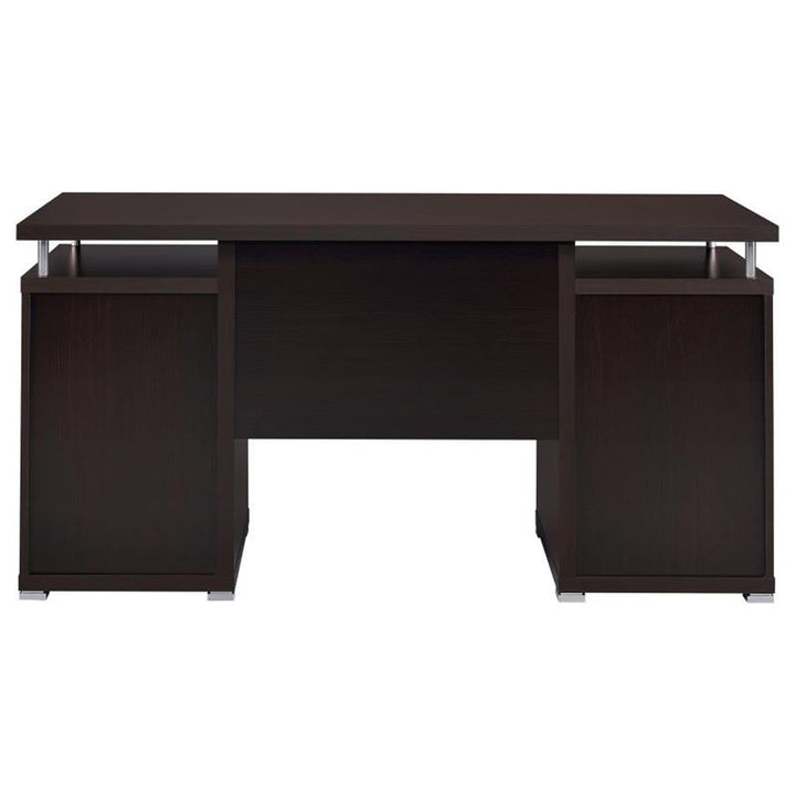 Tracy 2-drawer Computer Desk Cappuccino (800107)