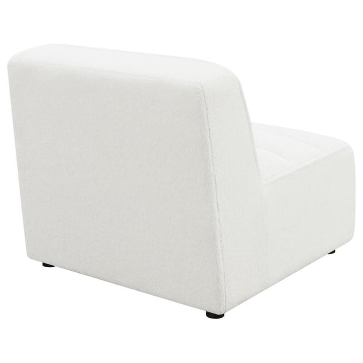 Sunny Upholstered  Armless Chair Natural (551621)