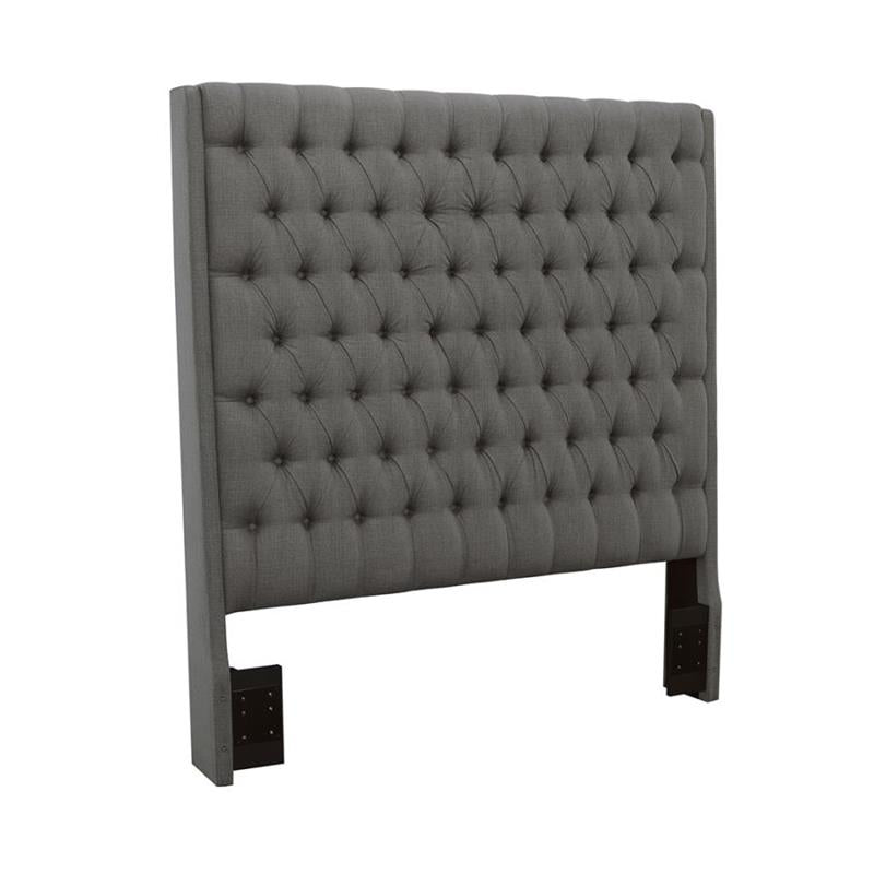 Camille Tall Tufted Queen Bed Grey (300621Q)