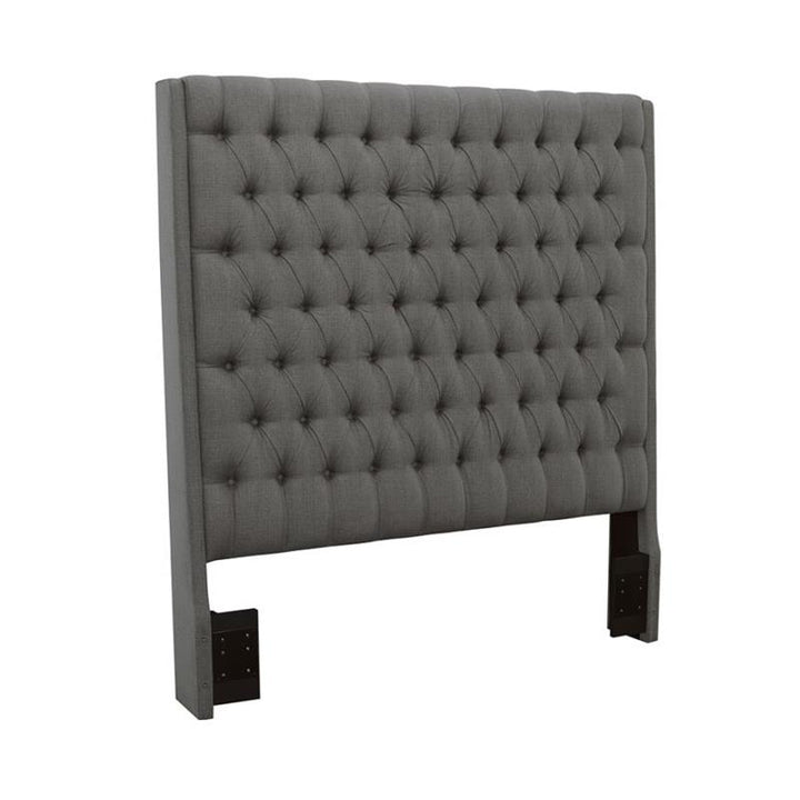 Camille Tall Tufted Queen Headboard Grey (300621QB1)