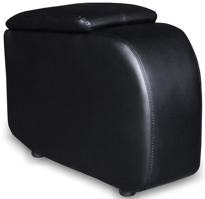 Cyrus Upholstered Recliner Living Room Set Black (600001-S3A)