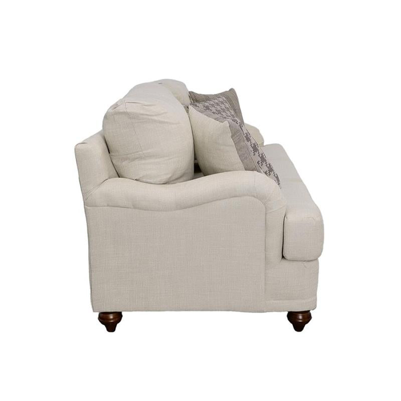 Glenn Cushion Back Sofa Light Grey (511094)