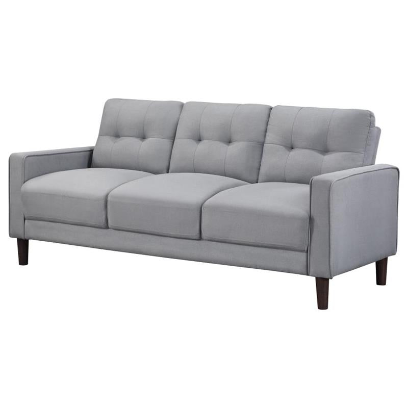 Bowen Upholstered Track Arms Tufted Sofa Grey (506781)