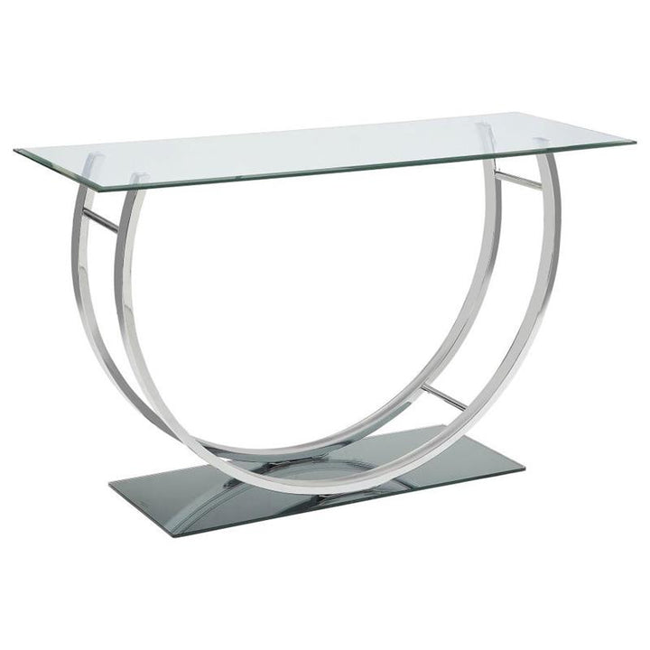 Danville U-shaped Sofa Table Chrome (704989)