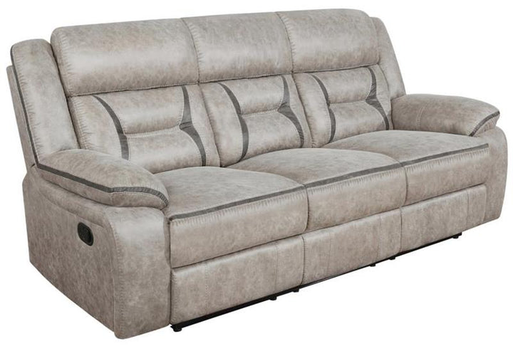 Greer Upholstered Tufted Back Motion Sofa (651351)