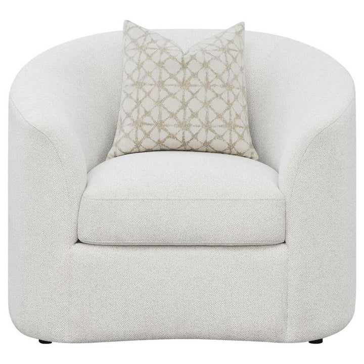 Rainn Upholstered Tight Back Chair Latte (509173)