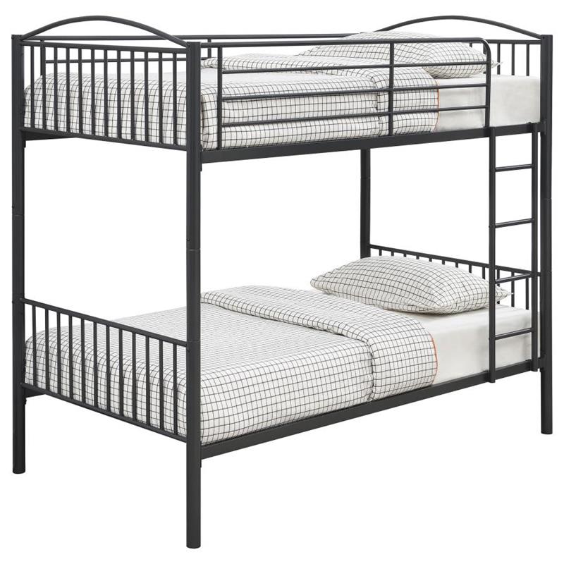 Anson Twin Over Twin Bunk Bed with Ladder (400739T)