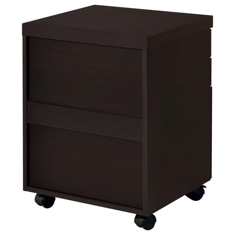 Skylar 3-drawer Mobile File Cabinet Cappuccino (800894)