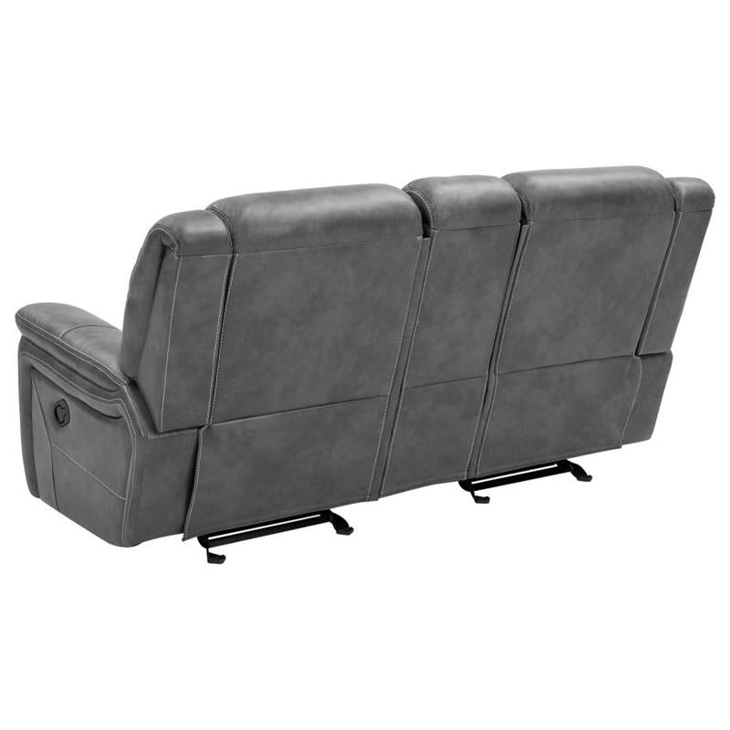 Conrad Upholstered Motion Loveseat Cool Grey (650355)