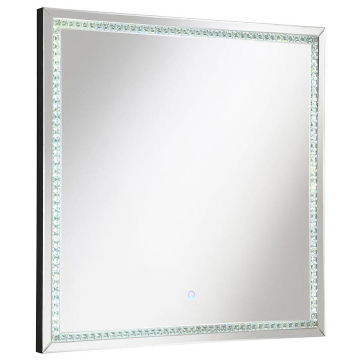 Noelle Square Wall Mirror with LED Lights (961506)