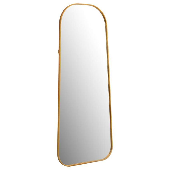Simeon Metal Frame Full Length 59" Floor Mirror Antique Gold (962821)