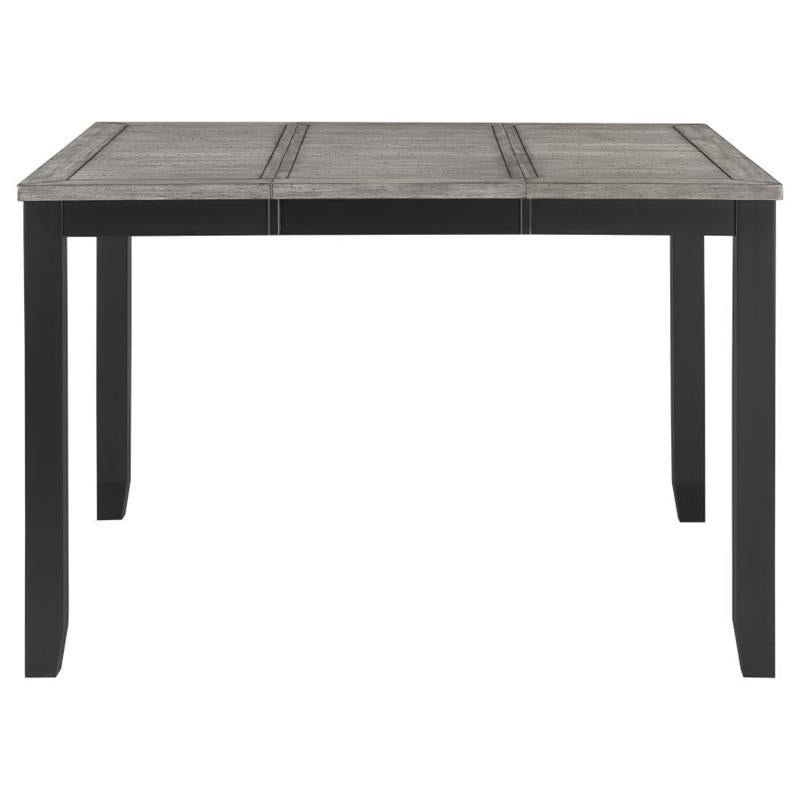 Elodie 5-piece Counter Height Dining Table Set with Extension Leaf Grey and Black (121228-S5)