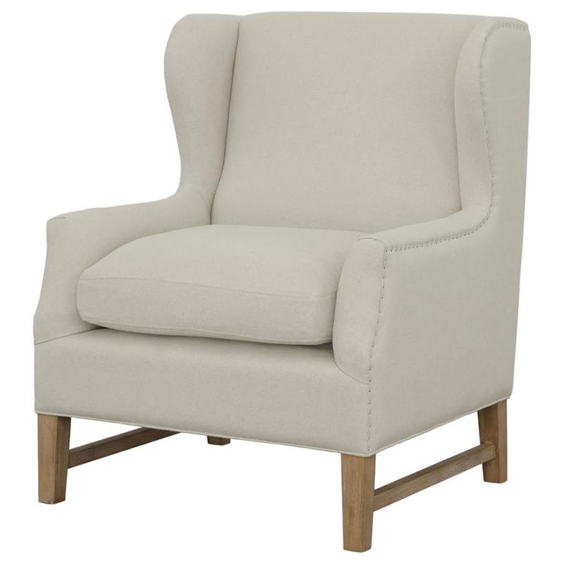 Fleur Wing Back Accent Chair Cream (902490)