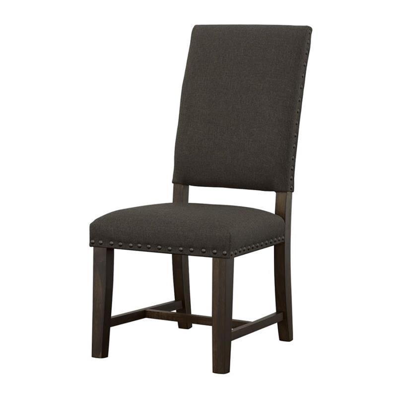 Twain Upholstered Side Chairs Warm Grey (Set of 2) (109142)