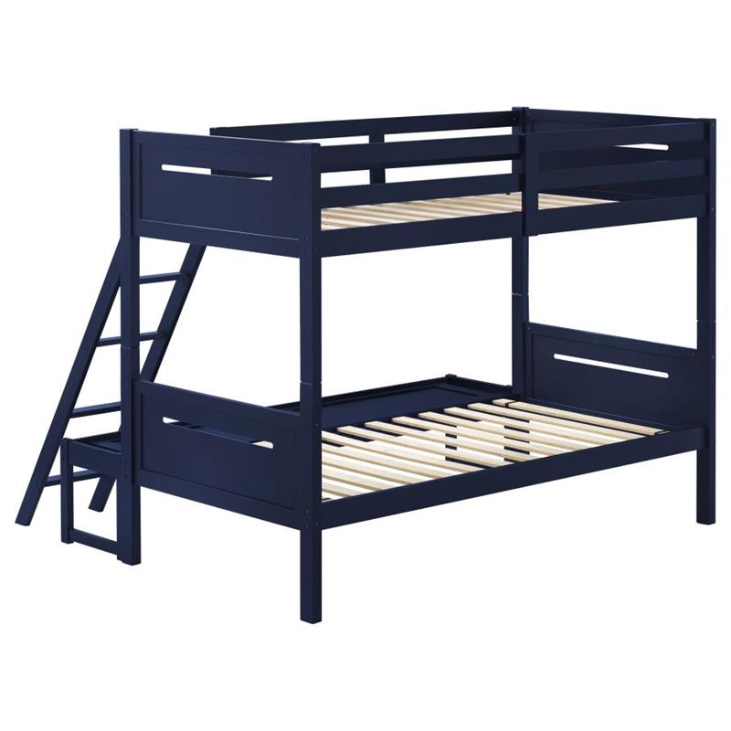 Littleton Twin Over Full Bunk Bed Blue (405052BLU)