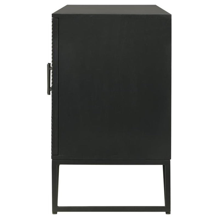 Riddell 4-door Accent Cabinet Black (959631)