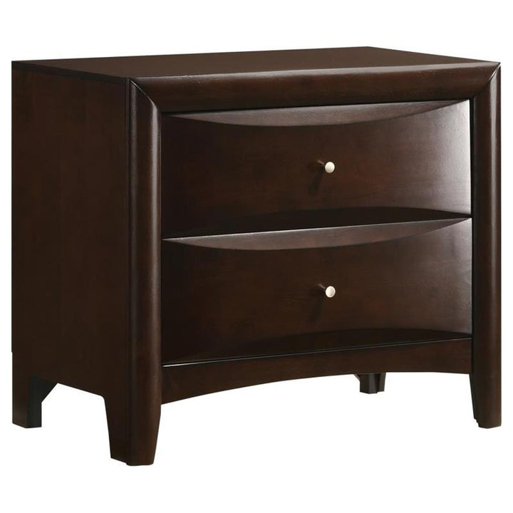 Phoenix Bedroom Set with Bookcase Headboard Deep Cappuccino (200409KW-S4)