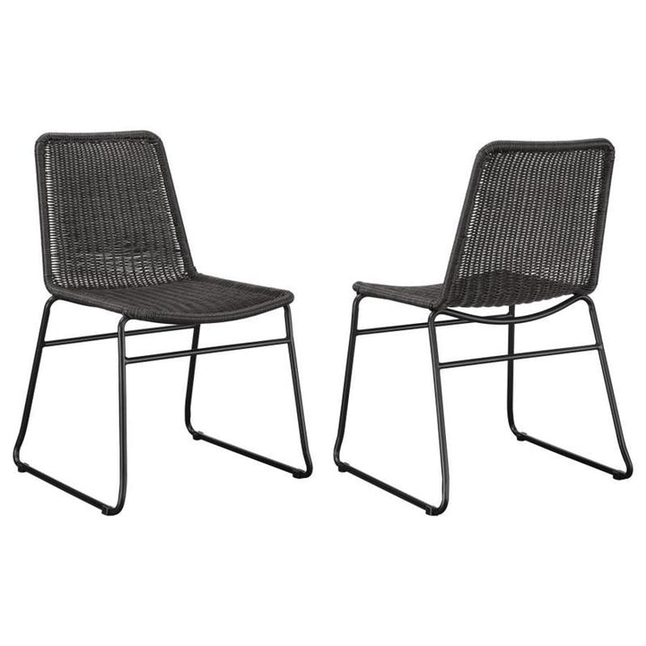 Dacy Upholstered Dining Chairs (Set of 2) Brown and Sandy Black (192032)