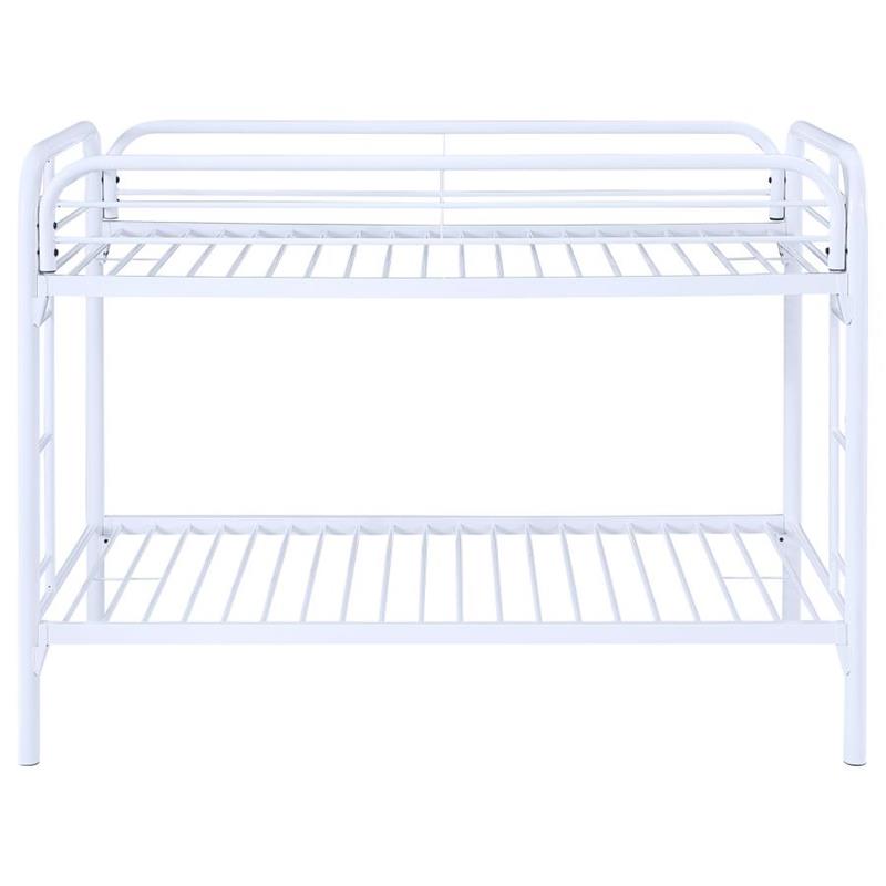 Morgan Twin Over Twin Bunk Bed White (2256W)