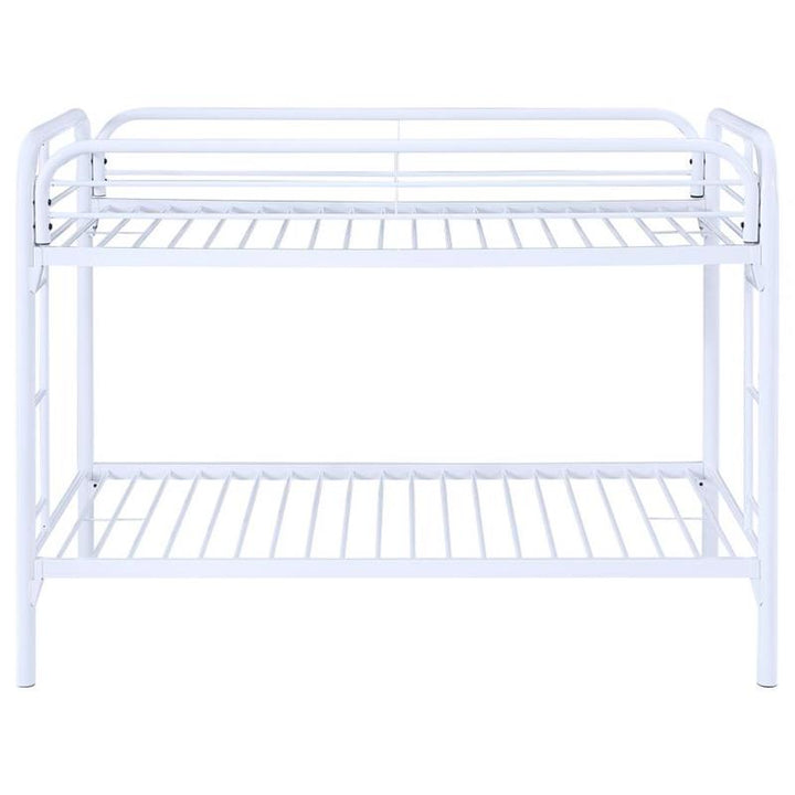 Morgan Twin Over Twin Bunk Bed White (2256W)