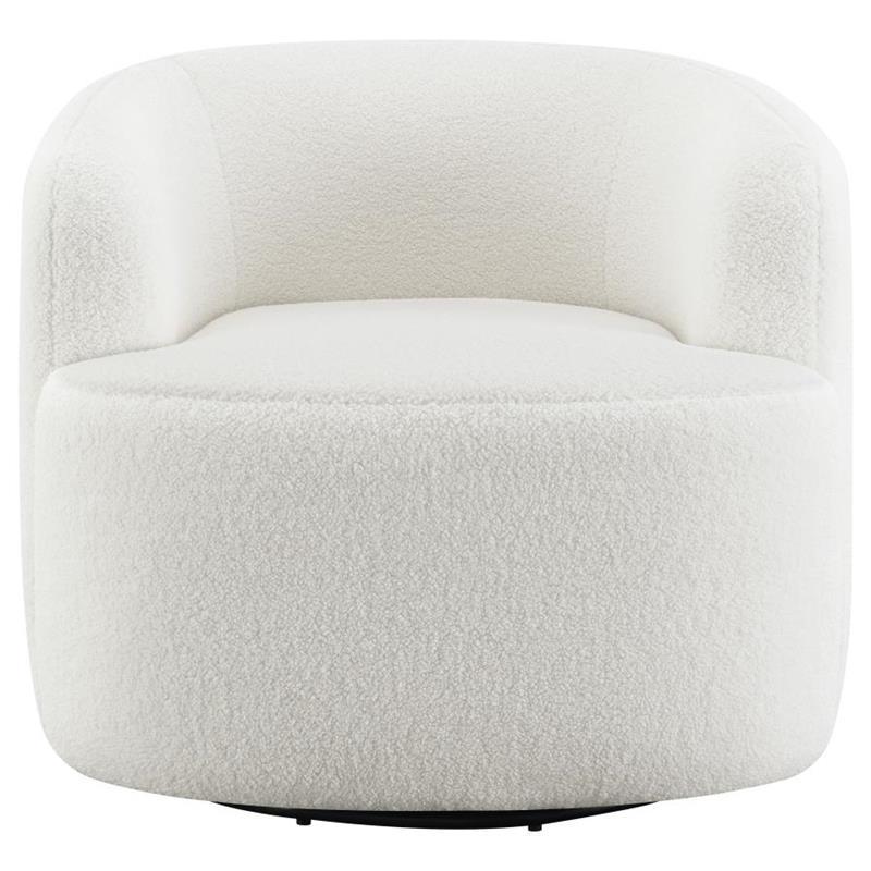 Hudson Upholstered Swivel Chair Natural (905726)