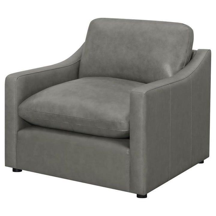 Grayson Sloped Arm Upholstered Chair Grey (506773)