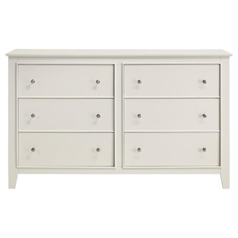 Selena Storage Bedroom Set with Sleigh Headboard Buttermilk (400239T-S4)