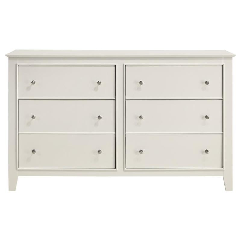 Selena 6-drawer Dresser Cream White (400233)