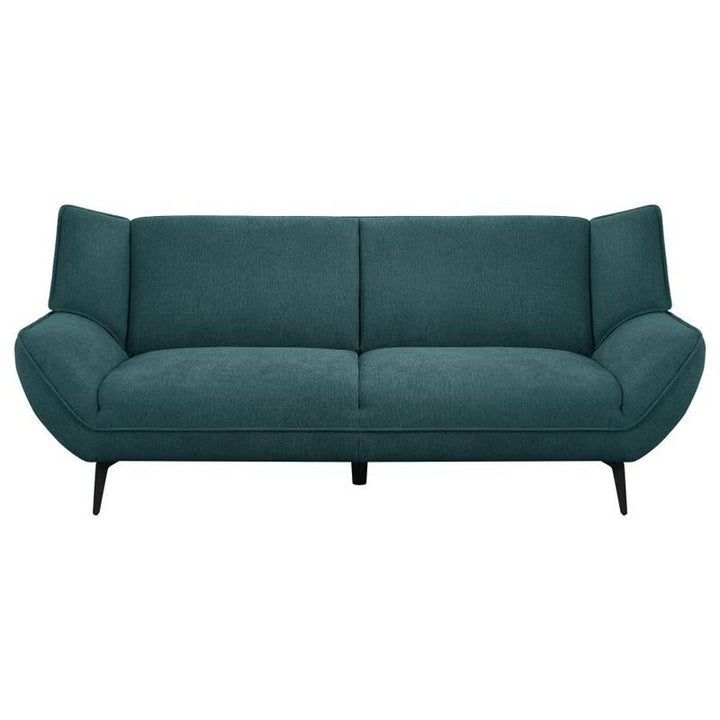 Acton 3-piece Upholstered Flared Arm Sofa Set Teal Blue (511161-S3)