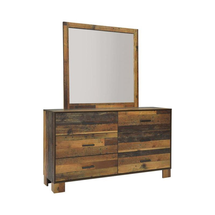 Sidney 4-piece Twin Panel Bedroom Set Rustic Pine (223141T-S4)