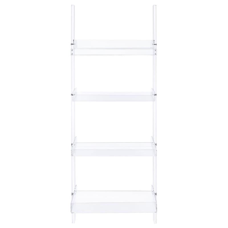 Amaturo 4-shelf Ladder Bookcase Clear (801553)