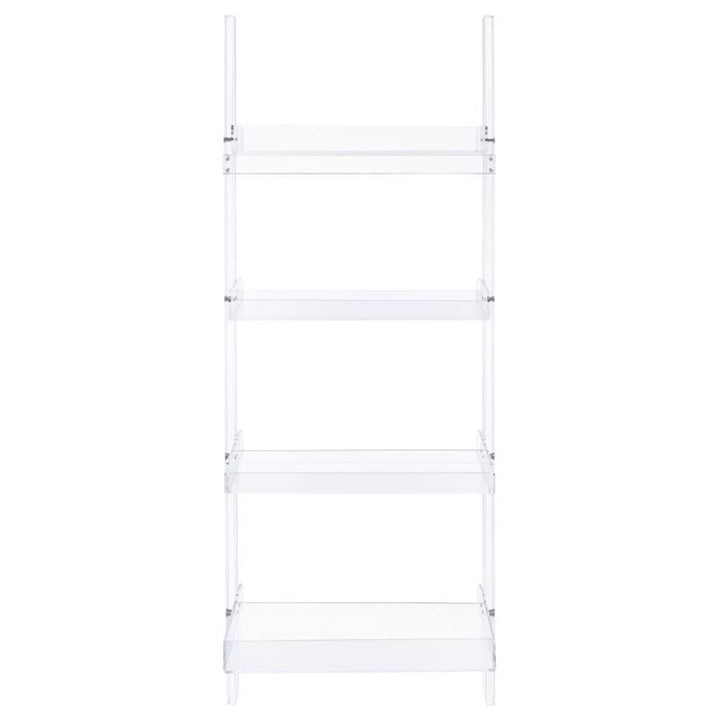 Amaturo 4-shelf Ladder Bookcase Clear (801553)